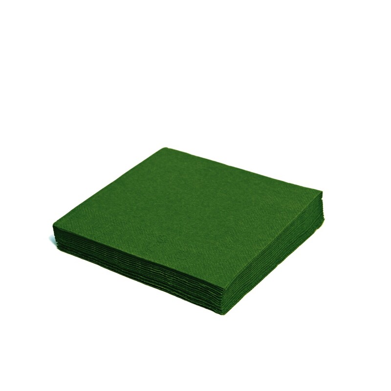 WIMEX - Ubrousek (PAP FSC Mix) 3vrstvý tmavě zelený 40 x 40 cm [250 ks]